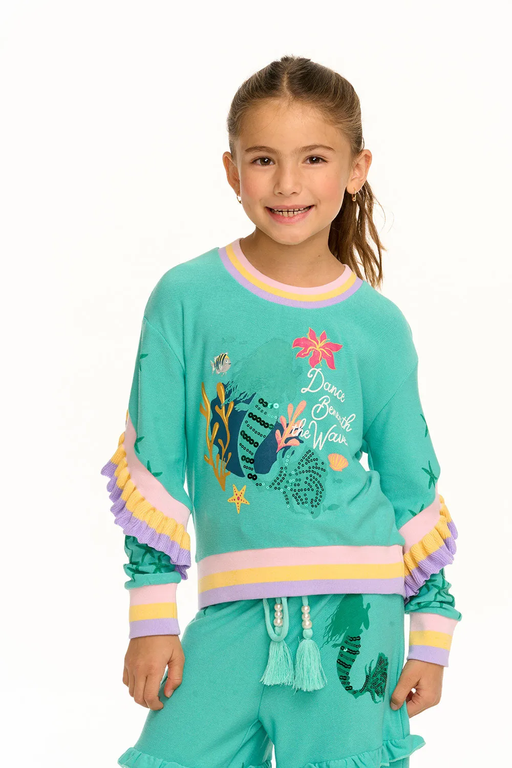 Disney's The Little Mermaid Liliana Pullover sold by Chaser product image thumbnail 4