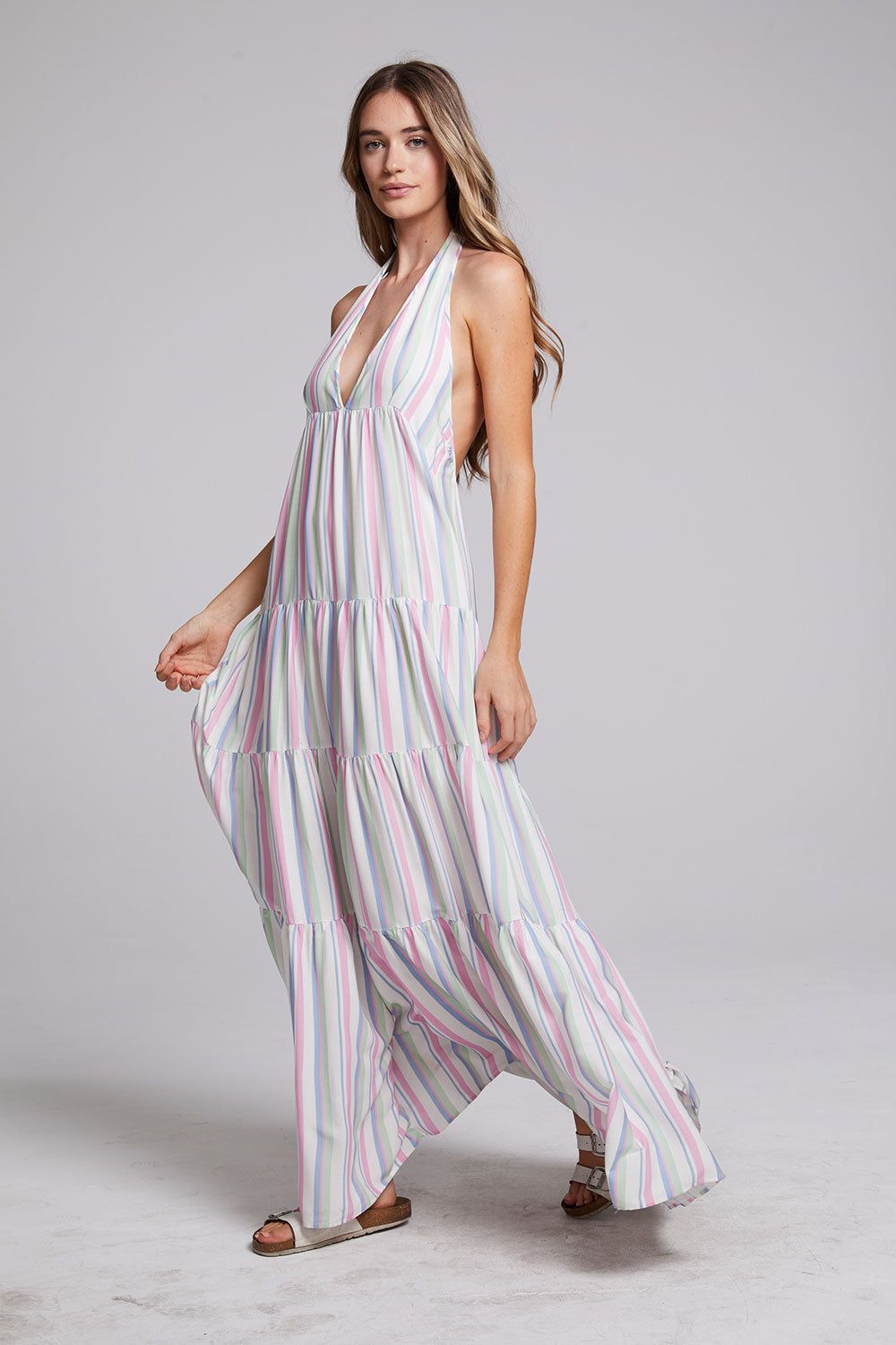 Milano Positano Stripe Maxi Dress sold by Chaser product image thumbnail 5
