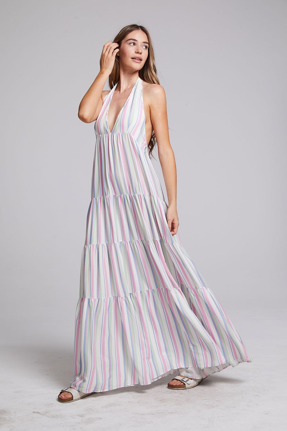 Milano Positano Stripe Maxi Dress sold by Chaser product image thumbnail 3