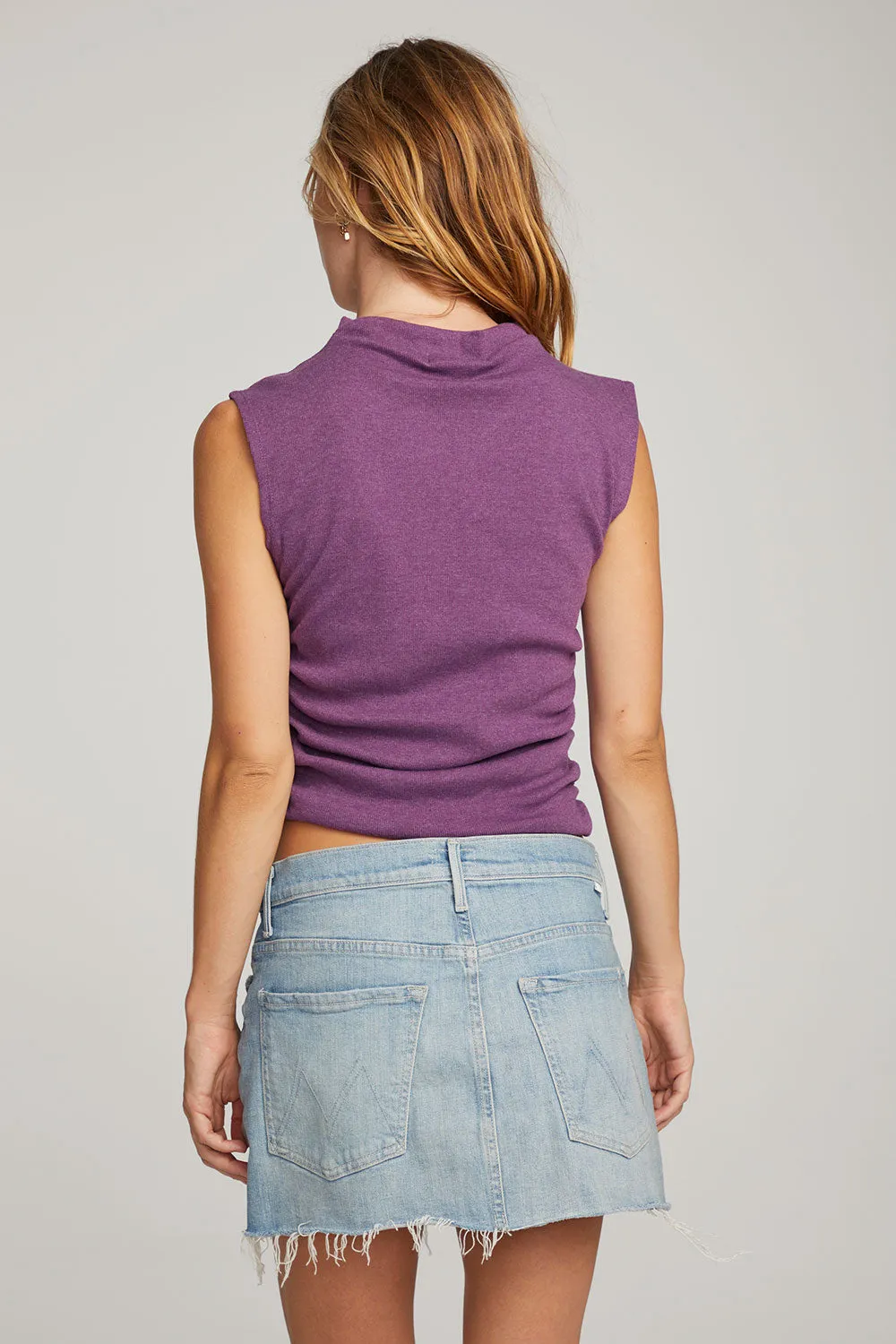 Haileyy Eggplant Tank Top sold by Chaser product image thumbnail 5