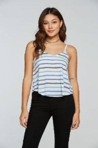 Recycled Vintage Jersey Flouncy Double V Cami sold by Chaser