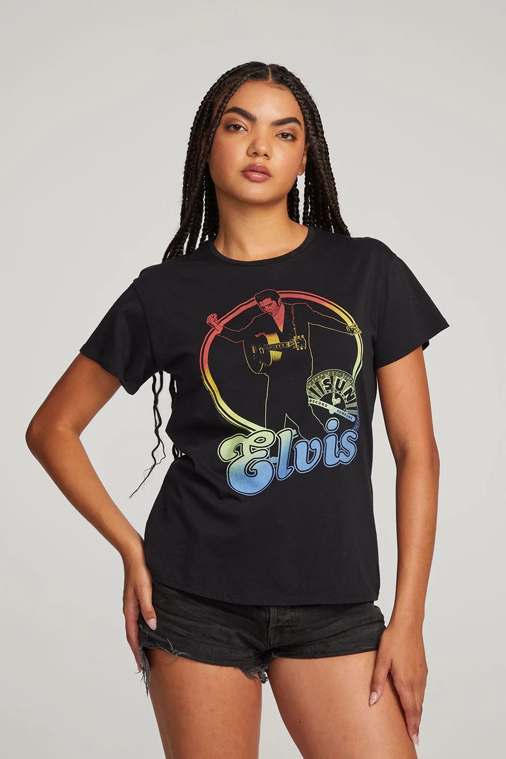 Sun Records Rainbow Elvis Tee sold by Chaser product image thumbnail 2