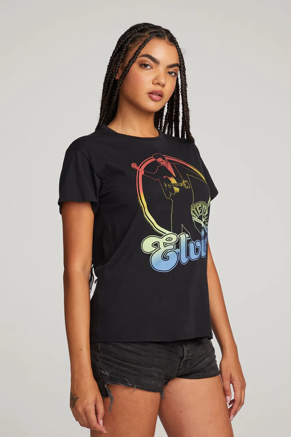 Sun Records Rainbow Elvis Tee sold by Chaser product image thumbnail 3