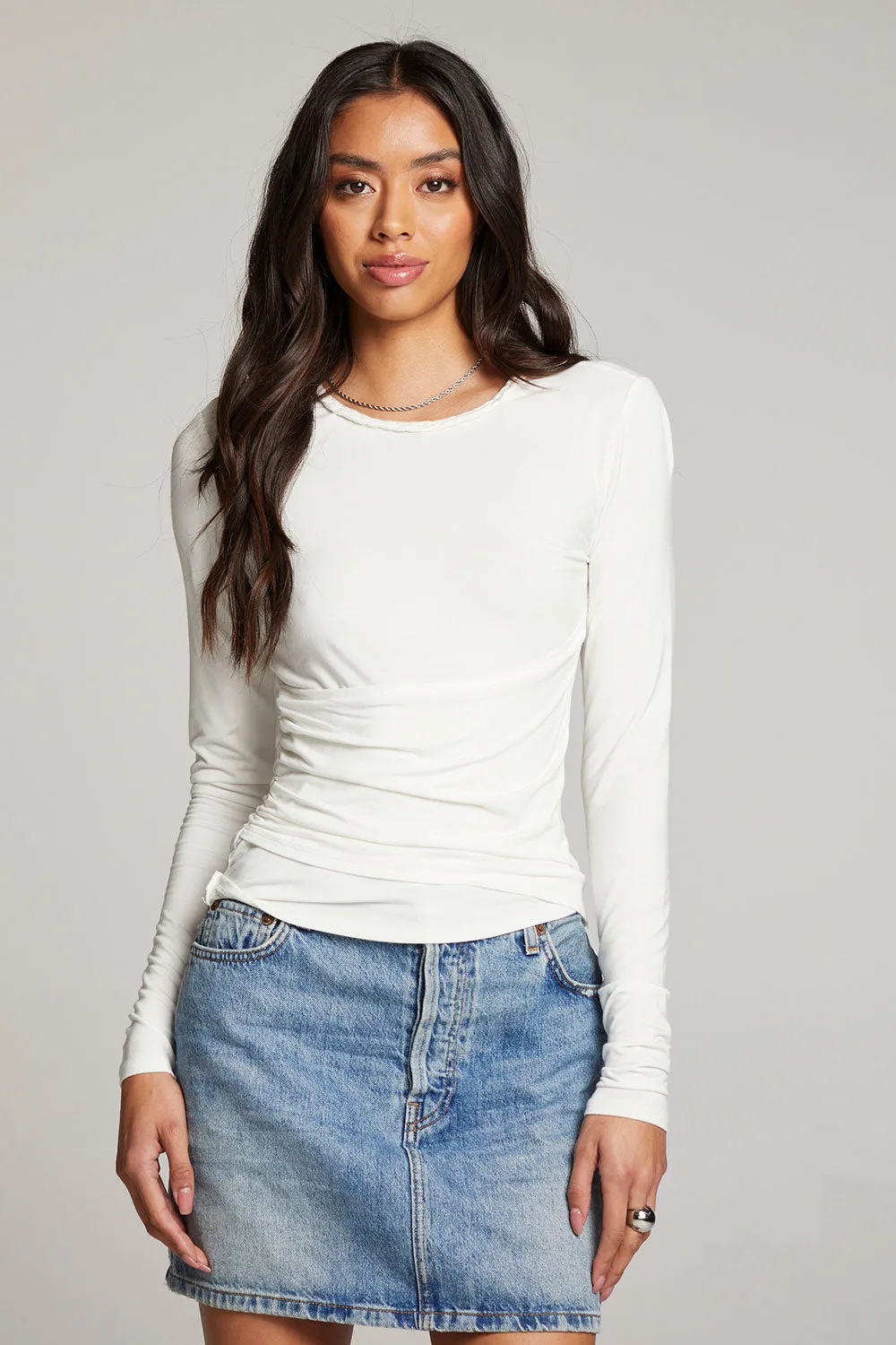 Crime White Long Sleeve sold by Chaser