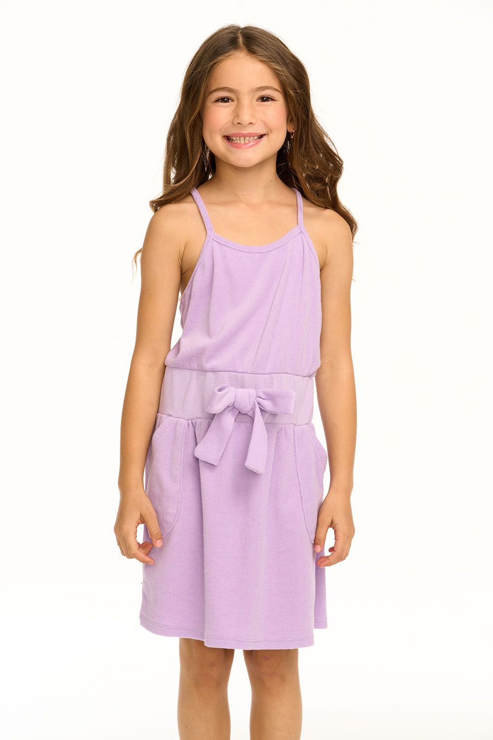 Luna Digital Lavender Mini Dress sold by Chaser