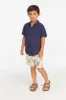 Collared Sapphire Blue Button Down Boys Shirt sold by Chaser
