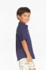 Collared Sapphire Blue Button Down Boys Shirt sold by Chaser