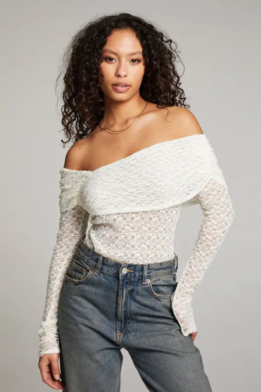 Masha Starry White Bodysuit sold by Chaser