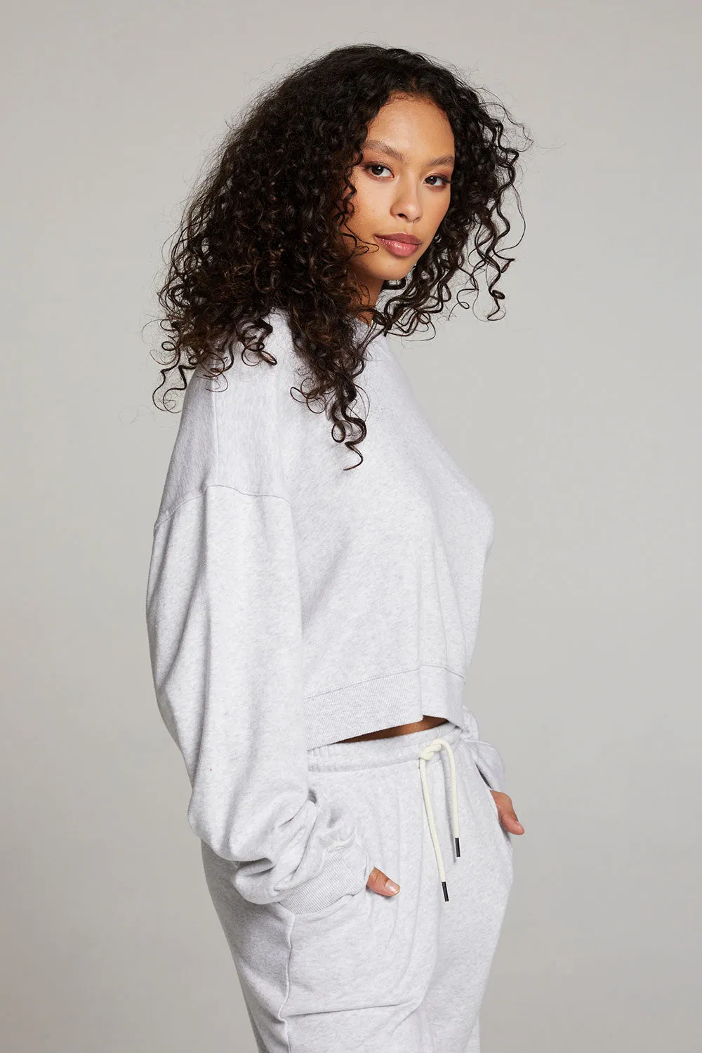 Belly Light Grey Pullover sold by Chaser product image thumbnail 5