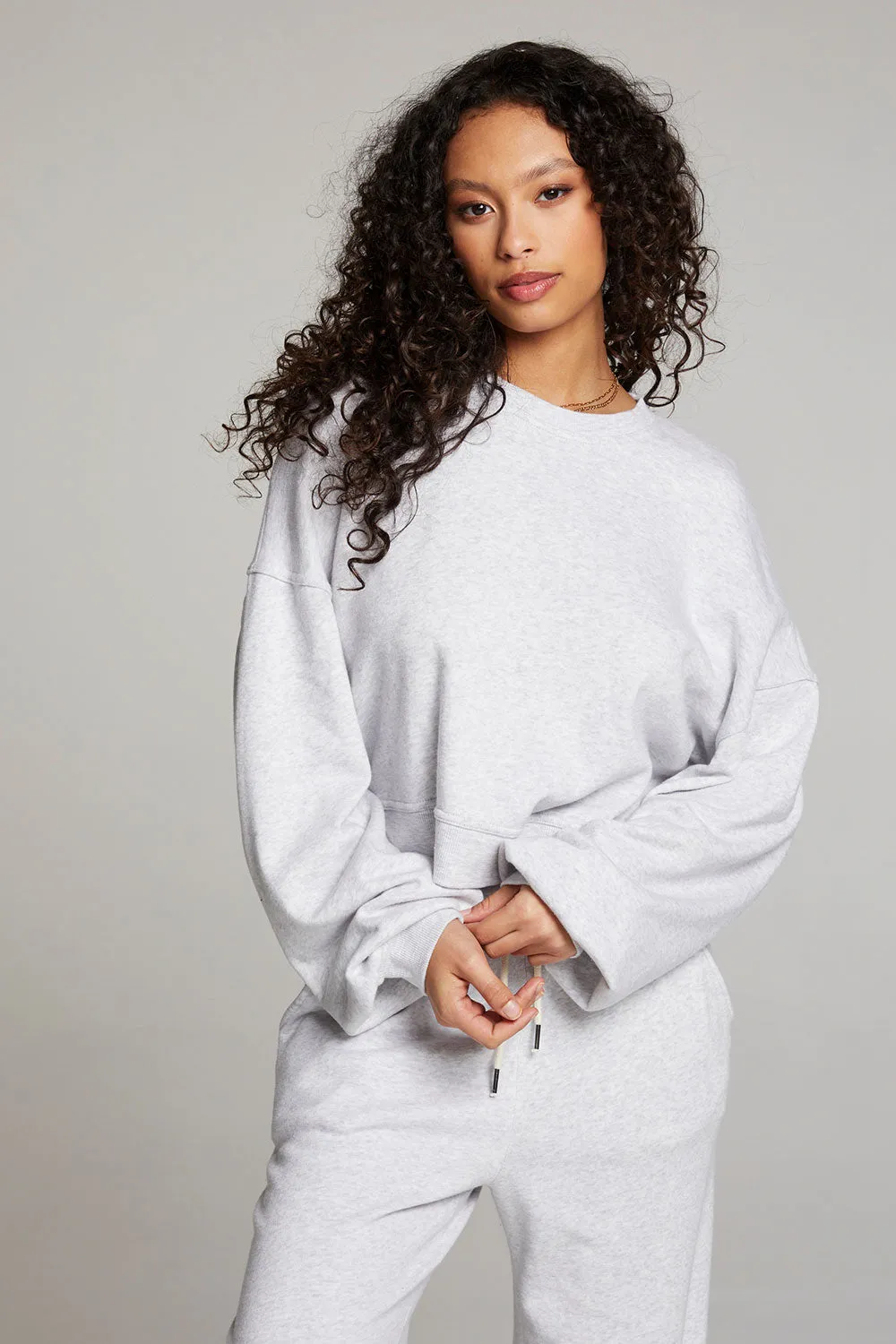 Belly Light Grey Pullover sold by Chaser product image thumbnail 4