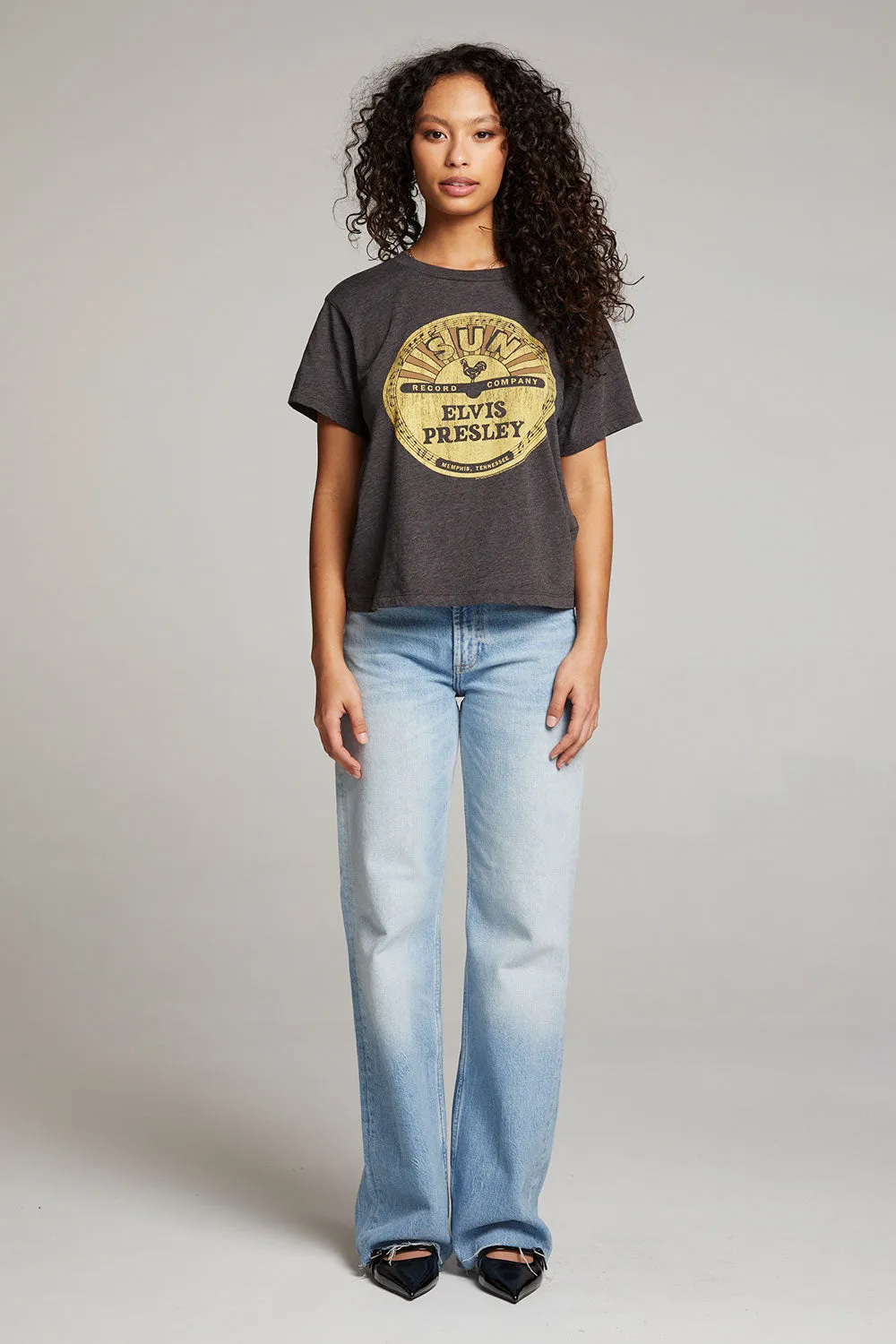 Sun Records Elvis Vinyl Crewneck Tee sold by Chaser product image thumbnail 4