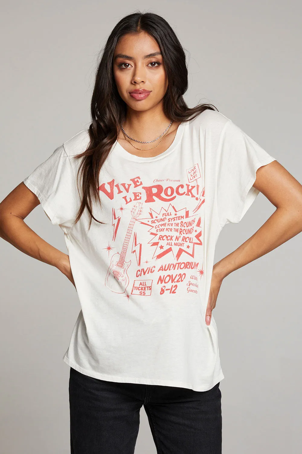 Vive Le Rock Tee sold by Chaser product image thumbnail 4