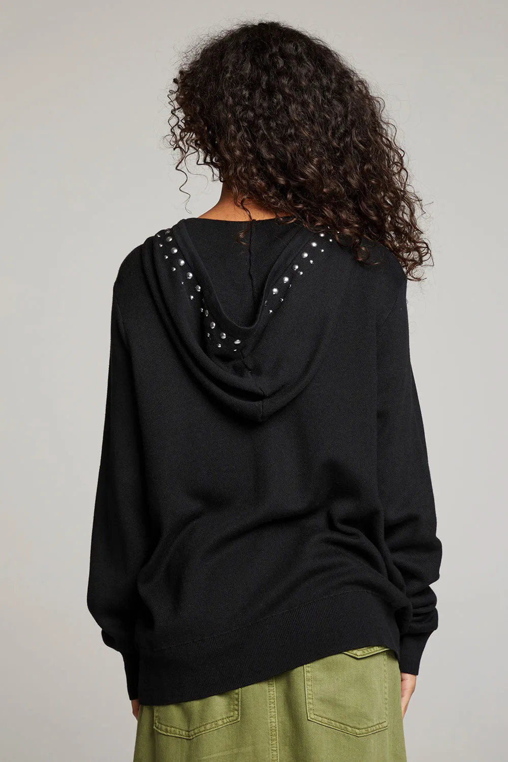 Studded Zip Up Hoodie sold by Chaser product image thumbnail 2