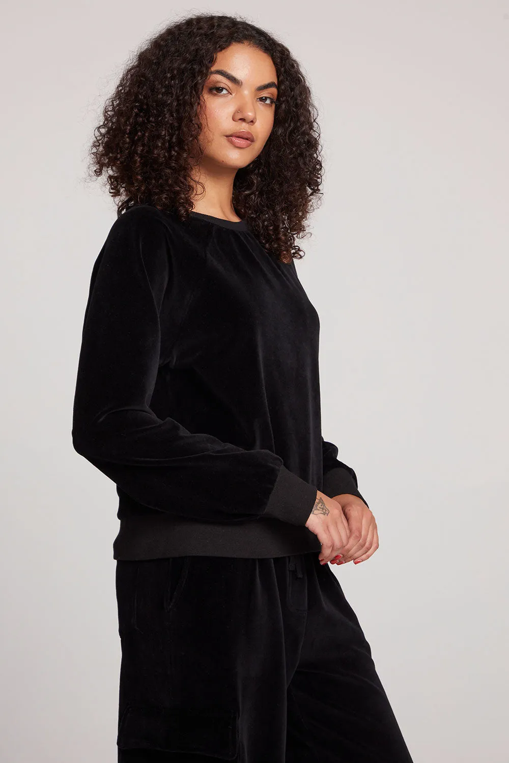 Licorice Pullover Raglan sold by Chaser product image thumbnail 2