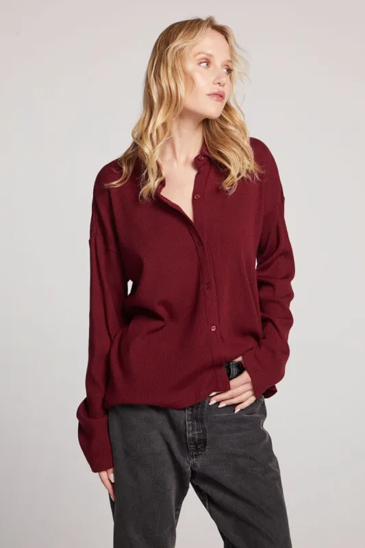 Fenna Fig Button Down sold by Chaser