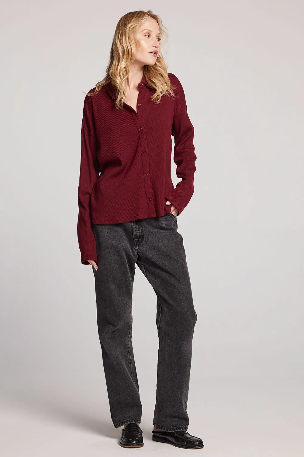 Fenna Fig Button Down sold by Chaser product image thumbnail 5