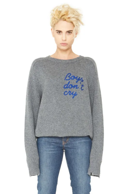 Boys Don’t Cry Cashmere Sweater - Grey sold by Chaser