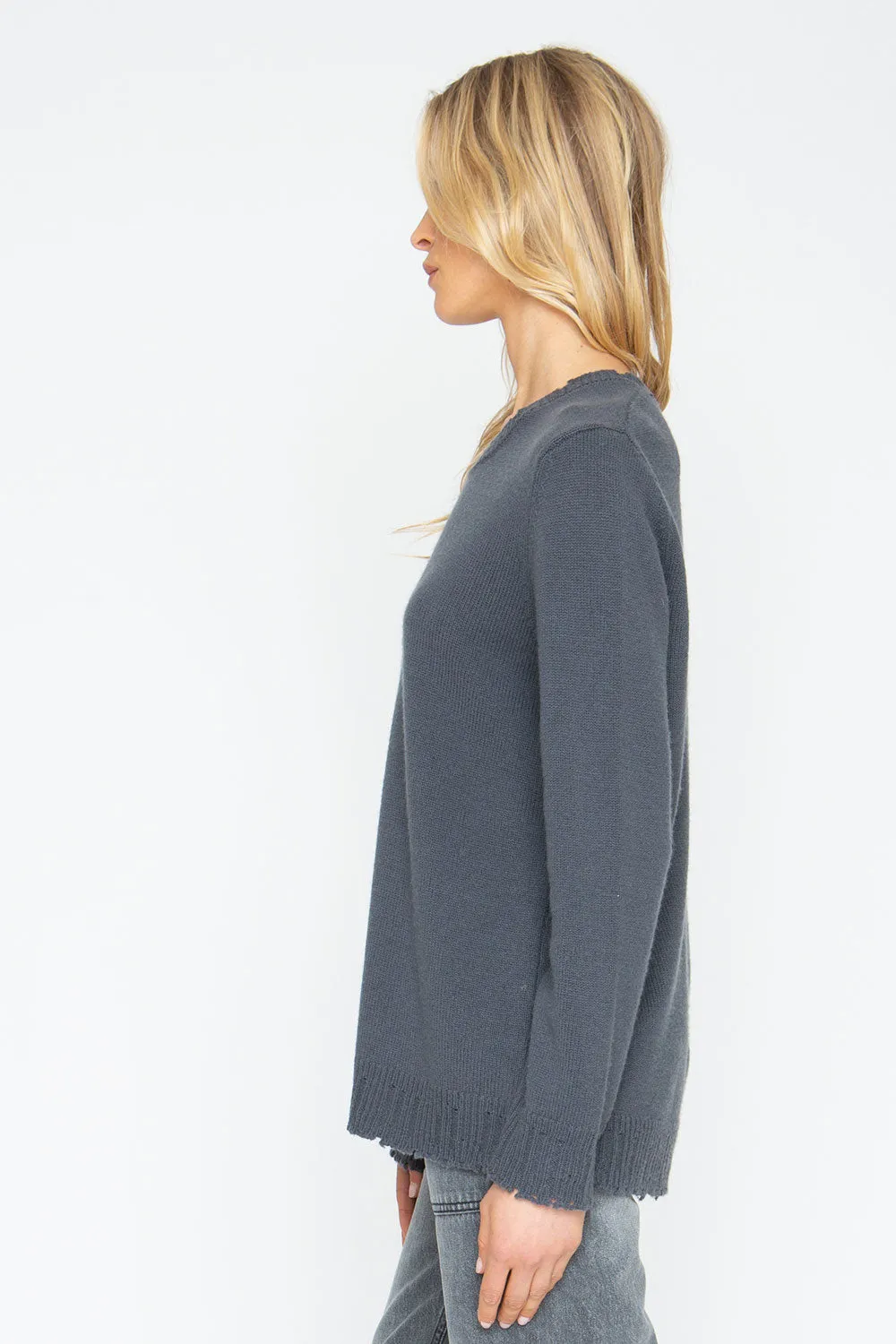 Charbon Oversize Sweater sold by Chaser product image thumbnail 4