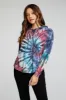 Recycled Cozy Knit Long Sleeve Drop Shoulder Hi Lo Shirttail Hoodie sold by Chaser
