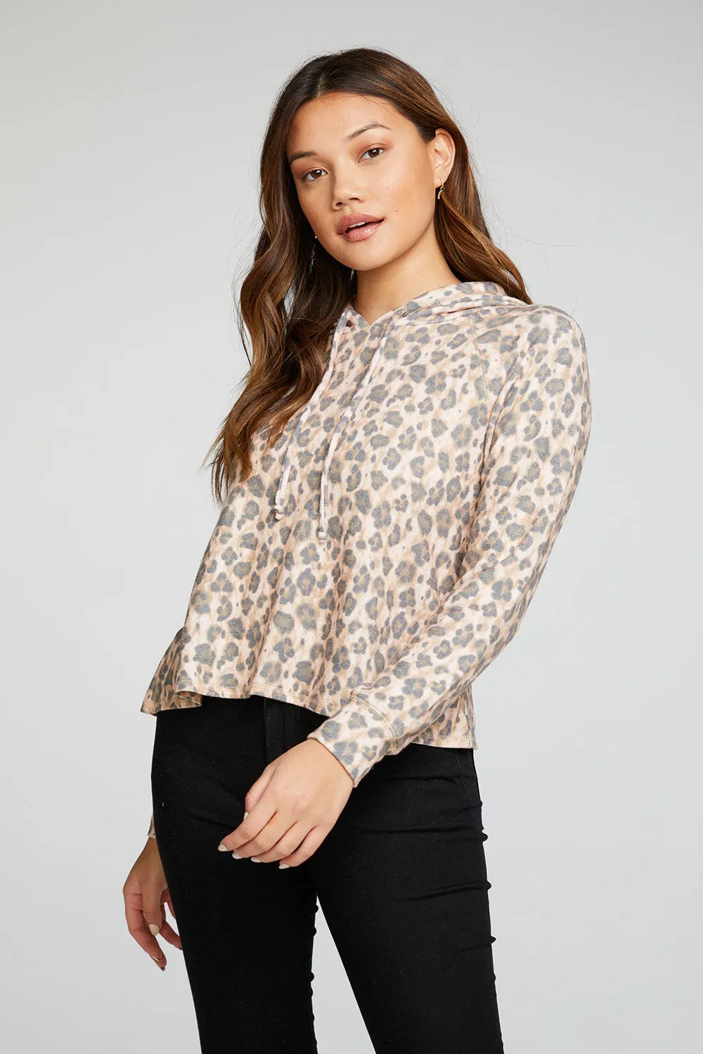 Recycled Bliss Knit Long Sleeve Raglan Pullover Hoodie sold by Chaser