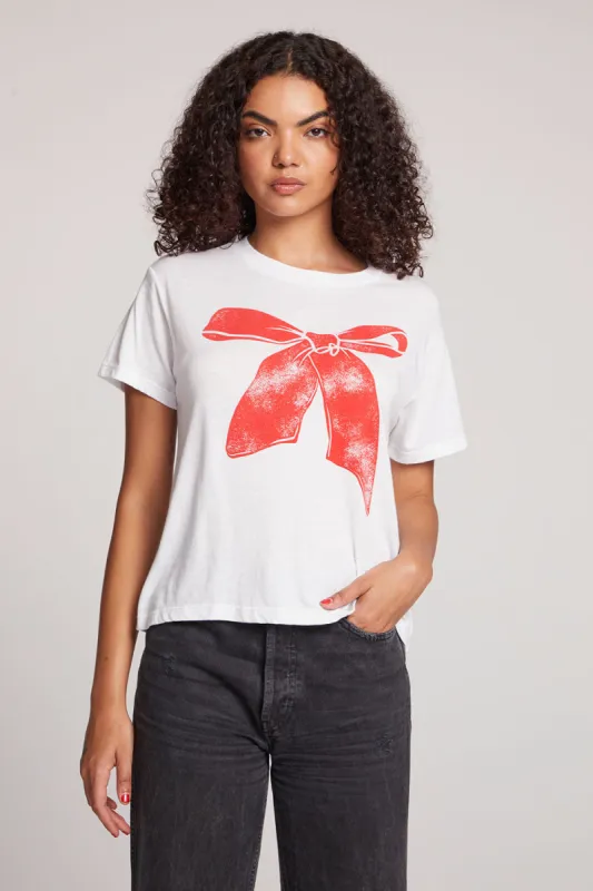 Red Bow Tee sold by Chaser