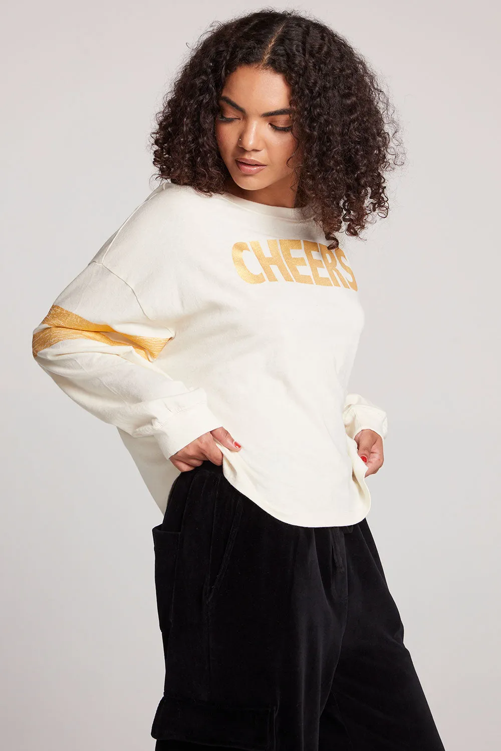 Cheers Long Sleeve sold by Chaser product image thumbnail 3