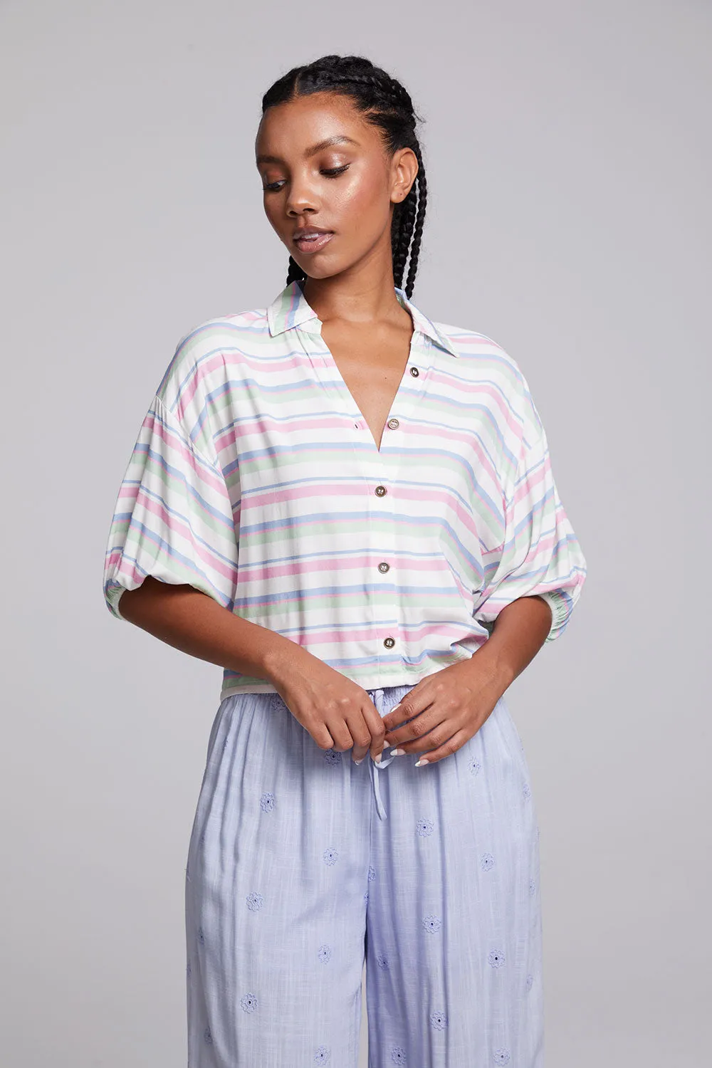 Sofia Positano Stripe Blouse sold by Chaser product image thumbnail 3