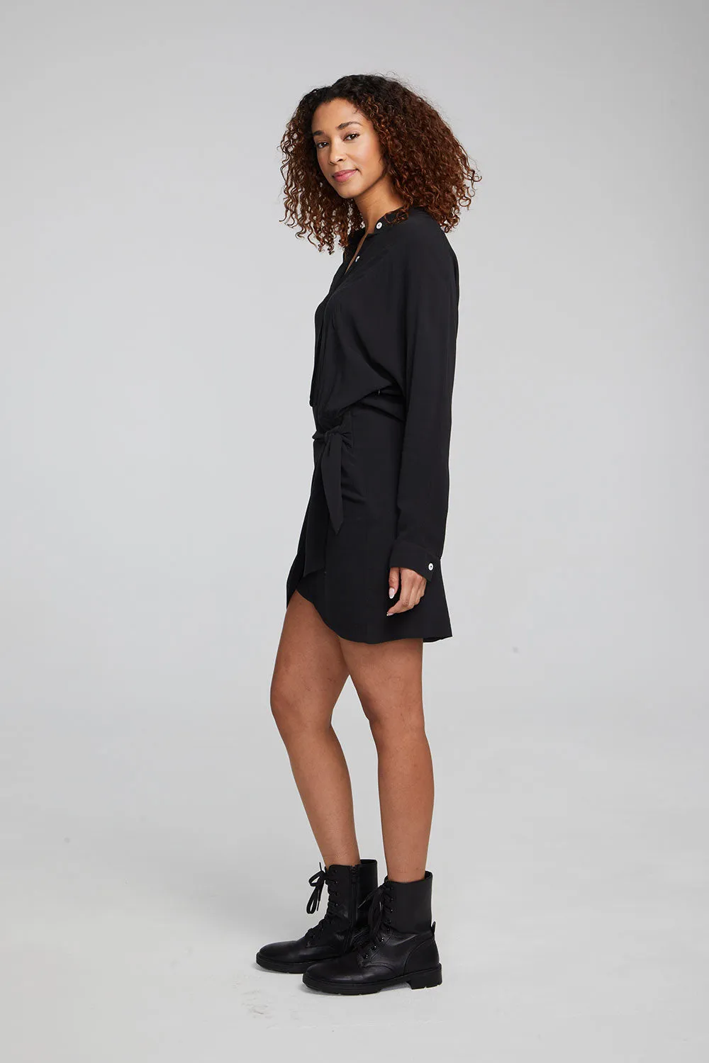 Syd Shadow Black Mini Dress sold by Chaser product image thumbnail 5