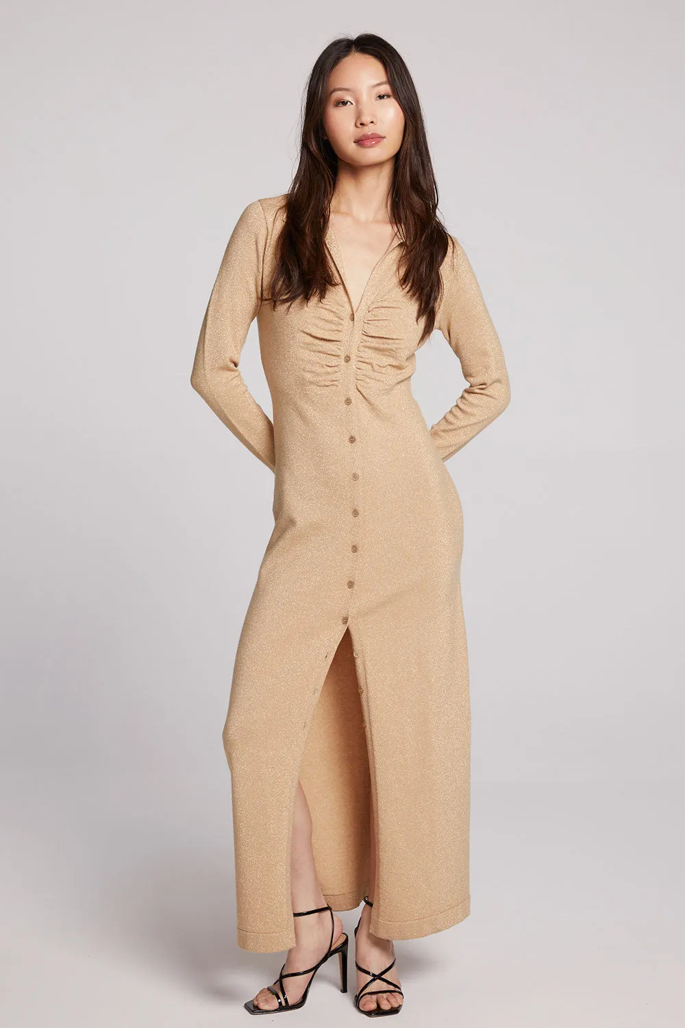 Fawn Toasted Coconut Maxi Dress sold by Chaser product image thumbnail 3