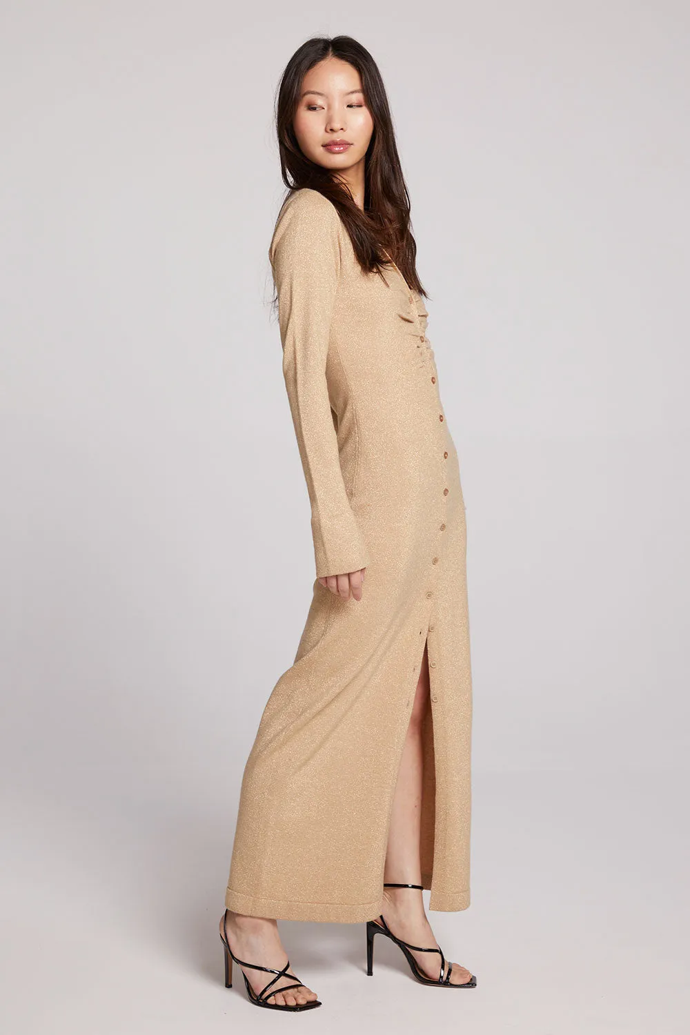Fawn Toasted Coconut Maxi Dress sold by Chaser product image thumbnail 4