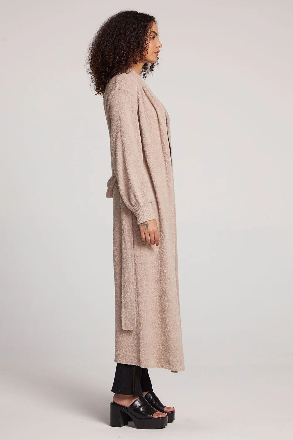 Eveee Toasted Coconut Maxi Cardigan sold by Chaser product image thumbnail 4