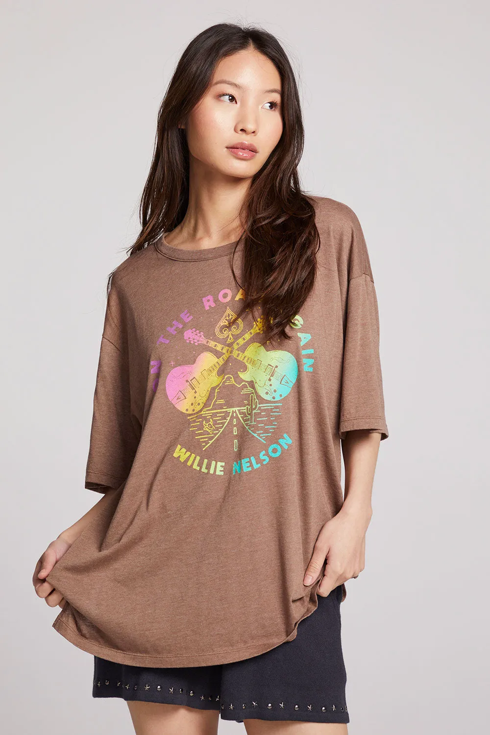 Willie Nelson On The Road Again One Size Tee sold by Chaser