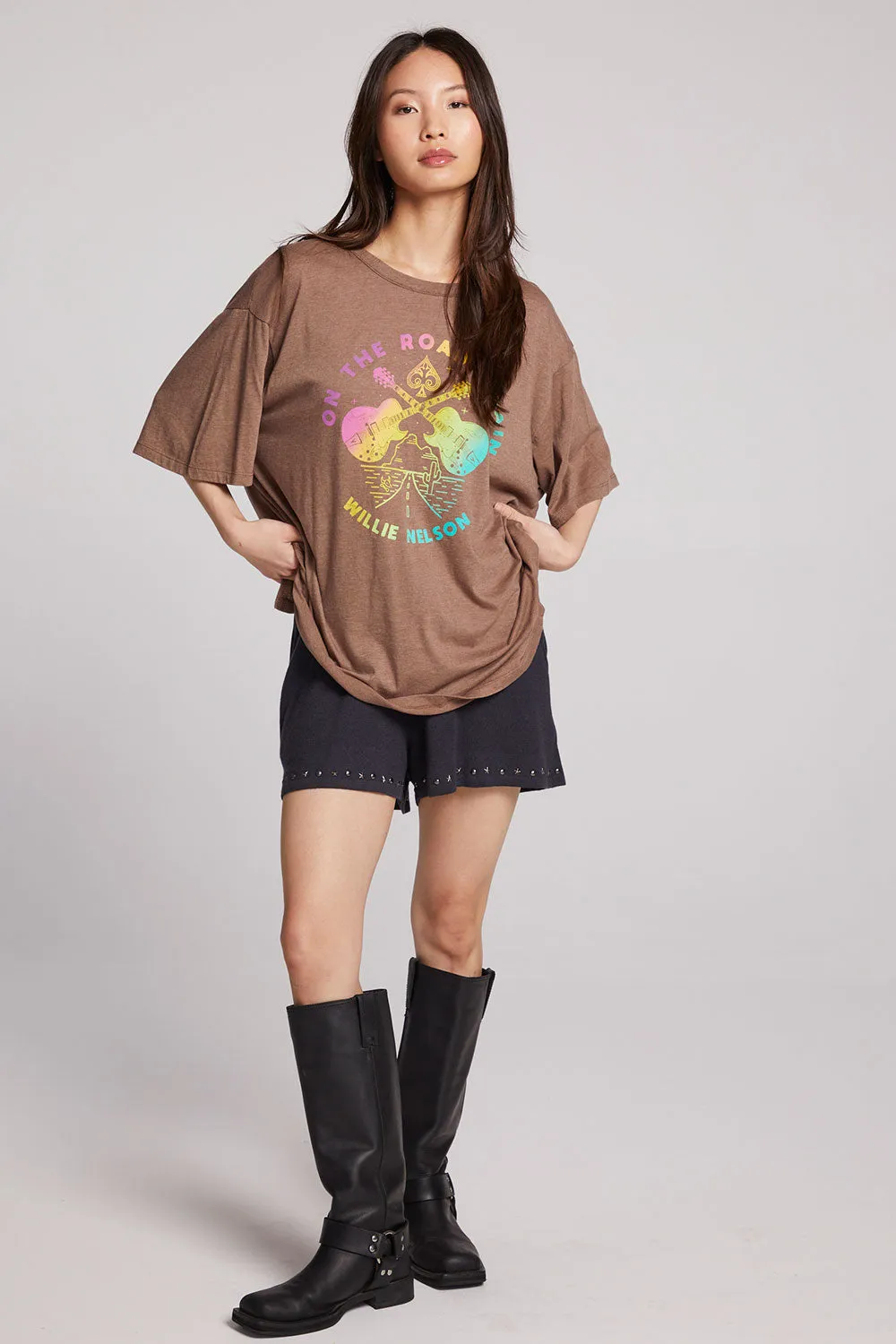 Willie Nelson On The Road Again One Size Tee sold by Chaser product image thumbnail 4