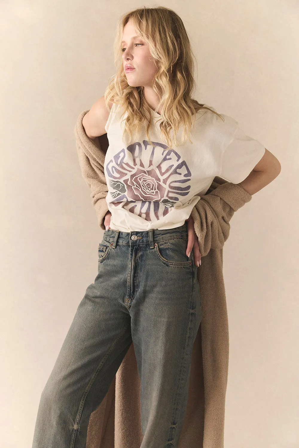 Grateful Dead Rose Tee sold by Chaser