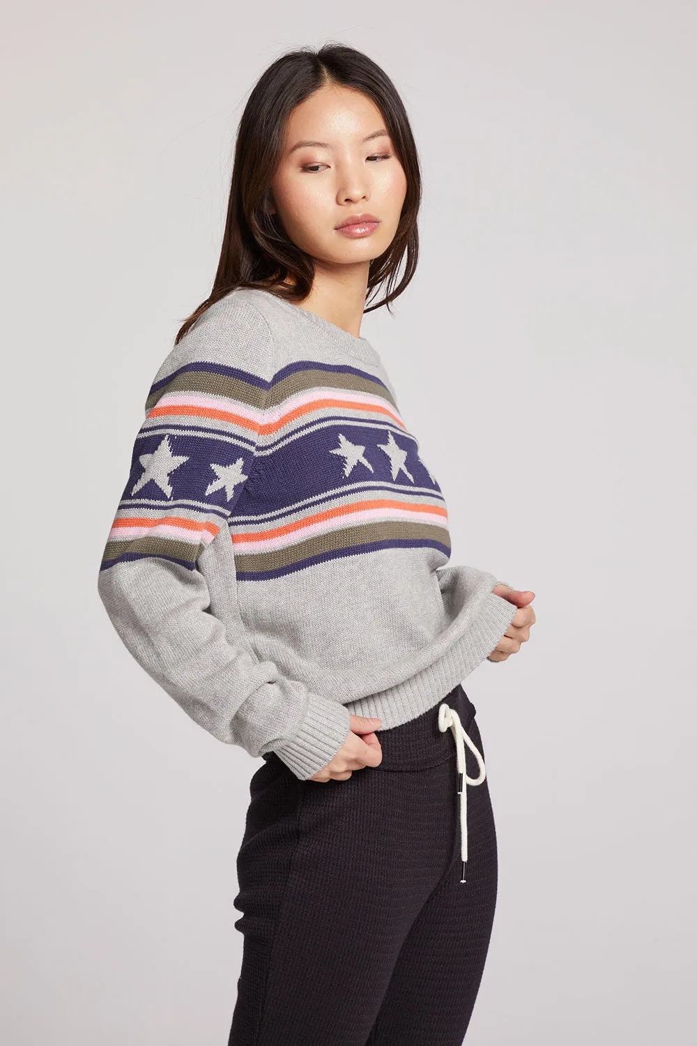 Star Stripe Sweater sold by Chaser product image thumbnail 2