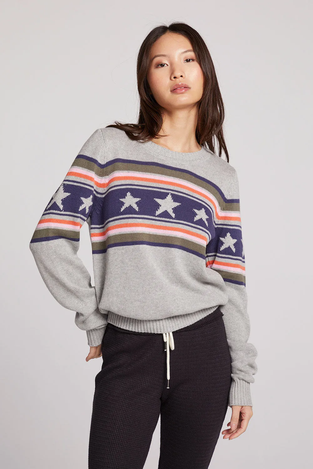 Star Stripe Sweater sold by Chaser