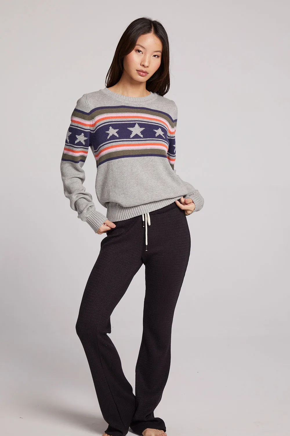 Star Stripe Sweater sold by Chaser product image thumbnail 5