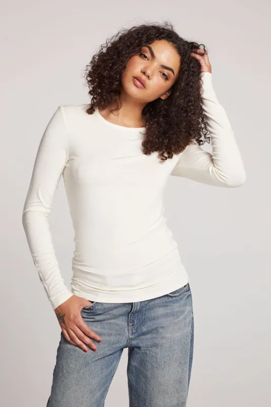 Reeves Starry White Long Sleeve sold by Chaser