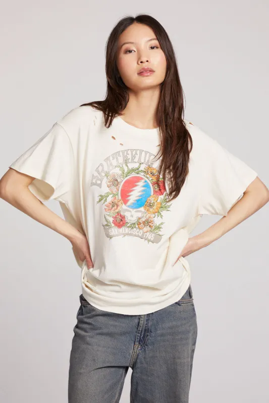 Grateful Dead Floral Stealie Tee sold by Chaser