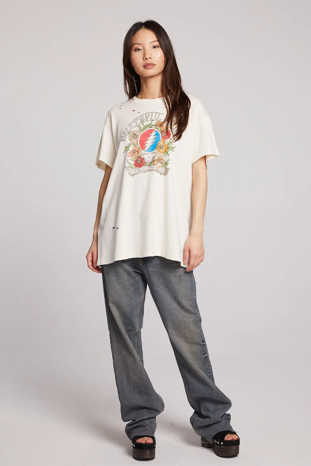 Grateful Dead Floral Stealie Tee sold by Chaser product image thumbnail 5