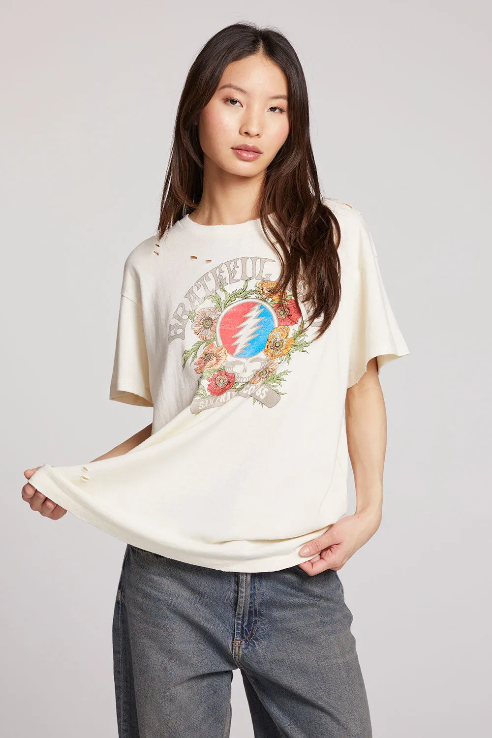 Grateful Dead Floral Stealie Tee sold by Chaser product image thumbnail 4