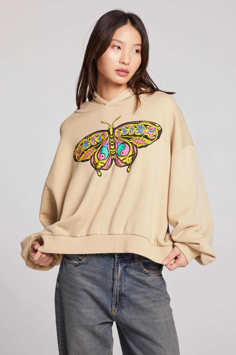 Grateful Dead Butterfly Stealie Pullover Hoodie sold by Chaser product image thumbnail 4