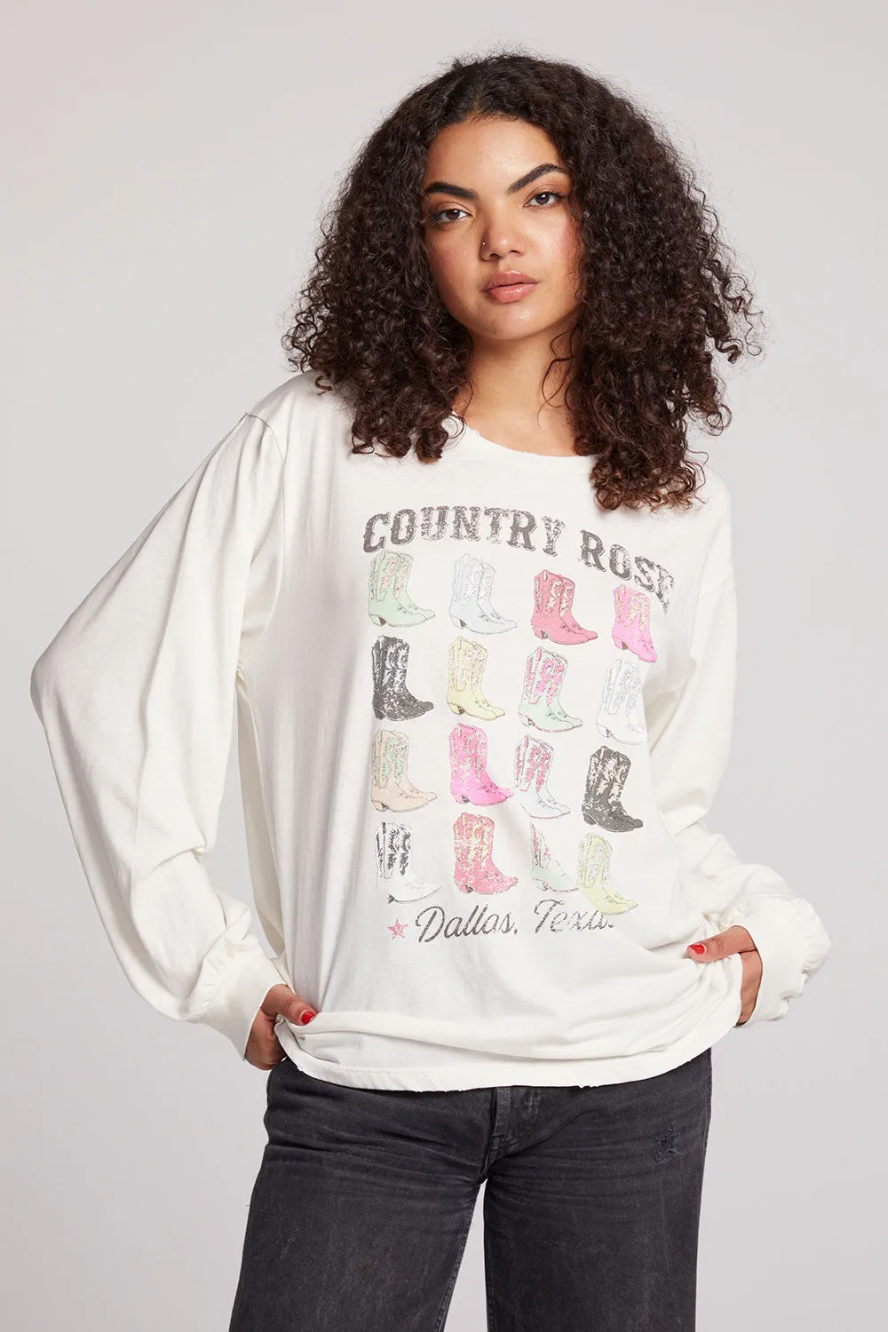 Cowboy Boots Long Sleeve sold by Chaser