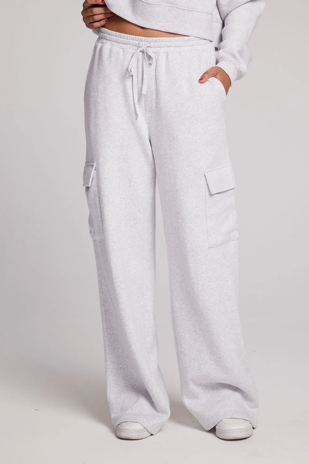 Iris Light Heather Grey Trouser sold by Chaser product image thumbnail 2