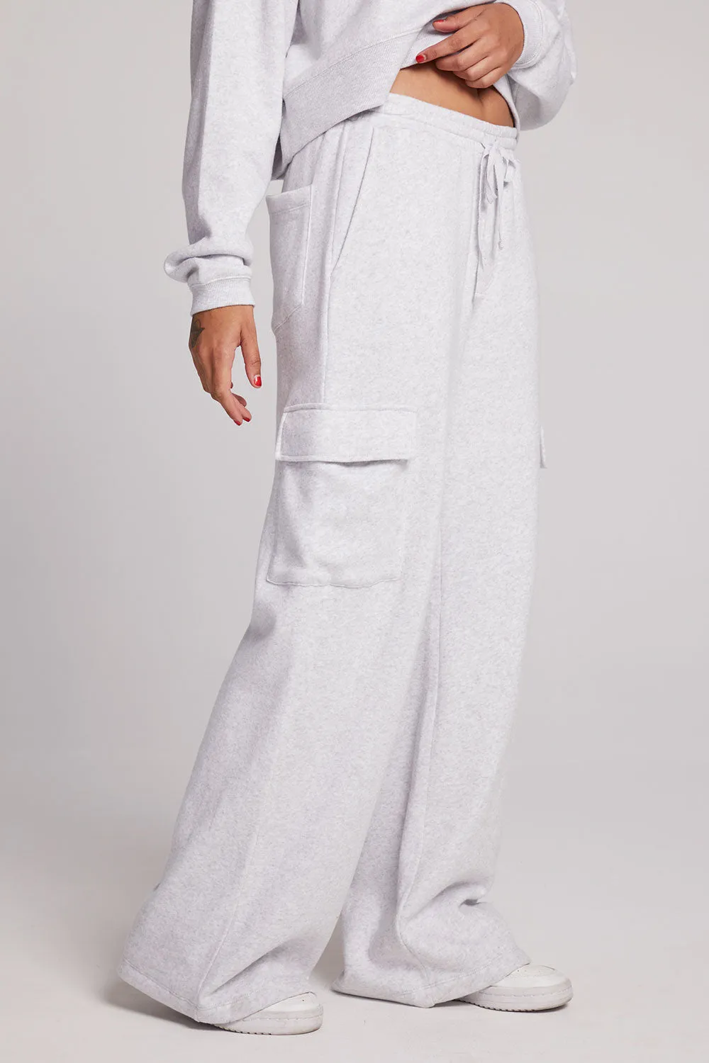 Iris Light Heather Grey Trouser sold by Chaser product image thumbnail 3