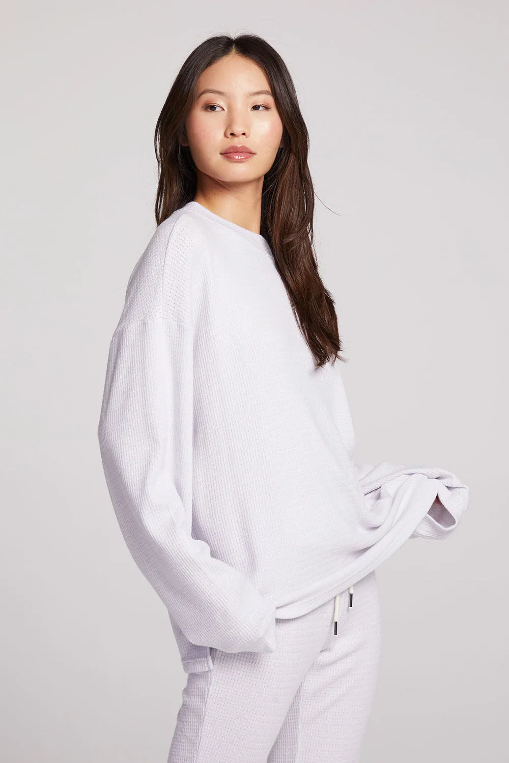 Joah Light Heather Grey Long Sleeve sold by Chaser product image thumbnail 2