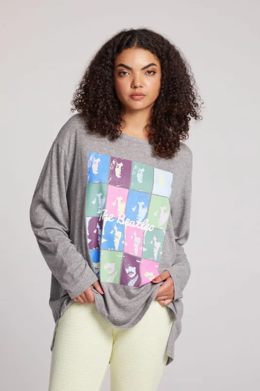 The Beatles Vintage Collage Long Sleeve sold by Chaser