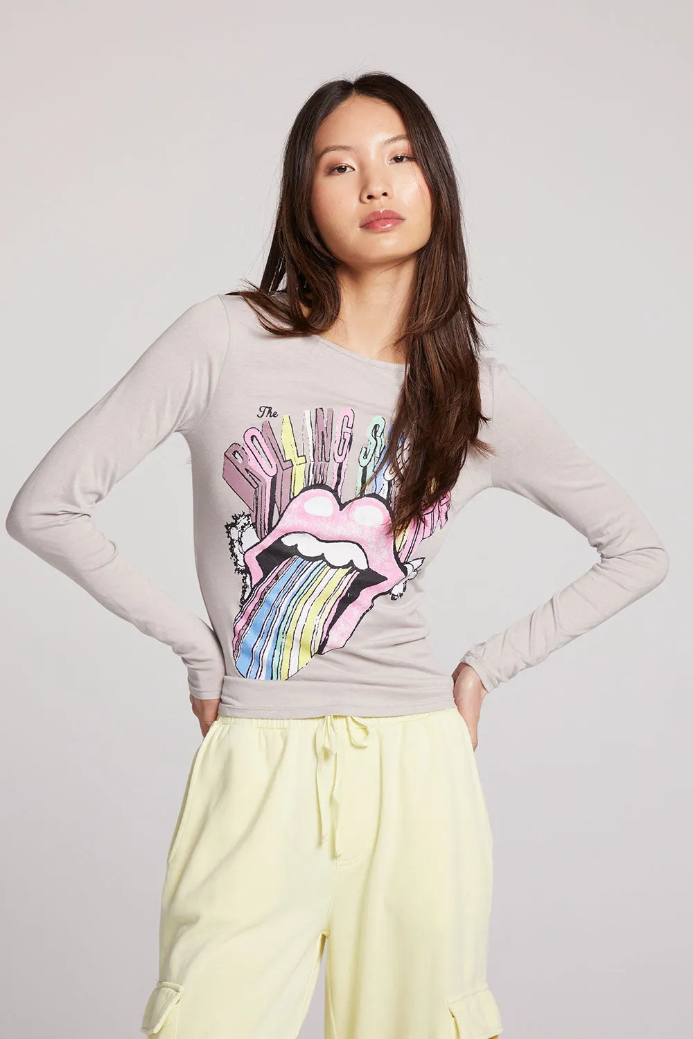 Rolling Stones She’s A Rainbow Long Sleeve sold by Chaser product image thumbnail 2