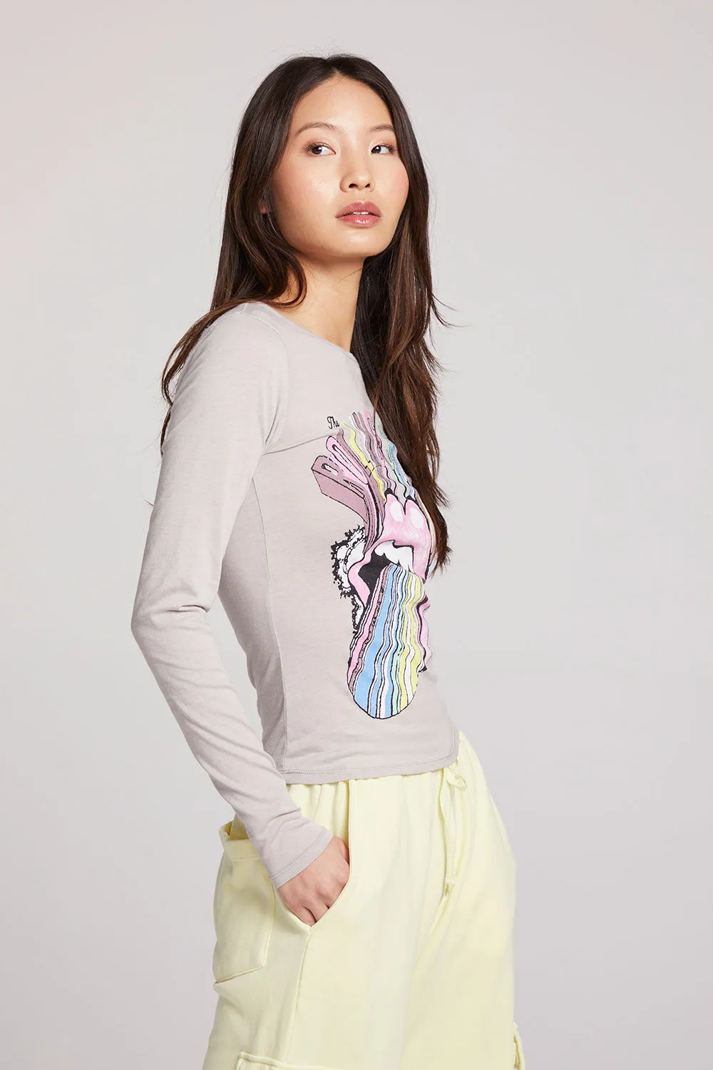 Rolling Stones She’s A Rainbow Long Sleeve sold by Chaser product image thumbnail 3