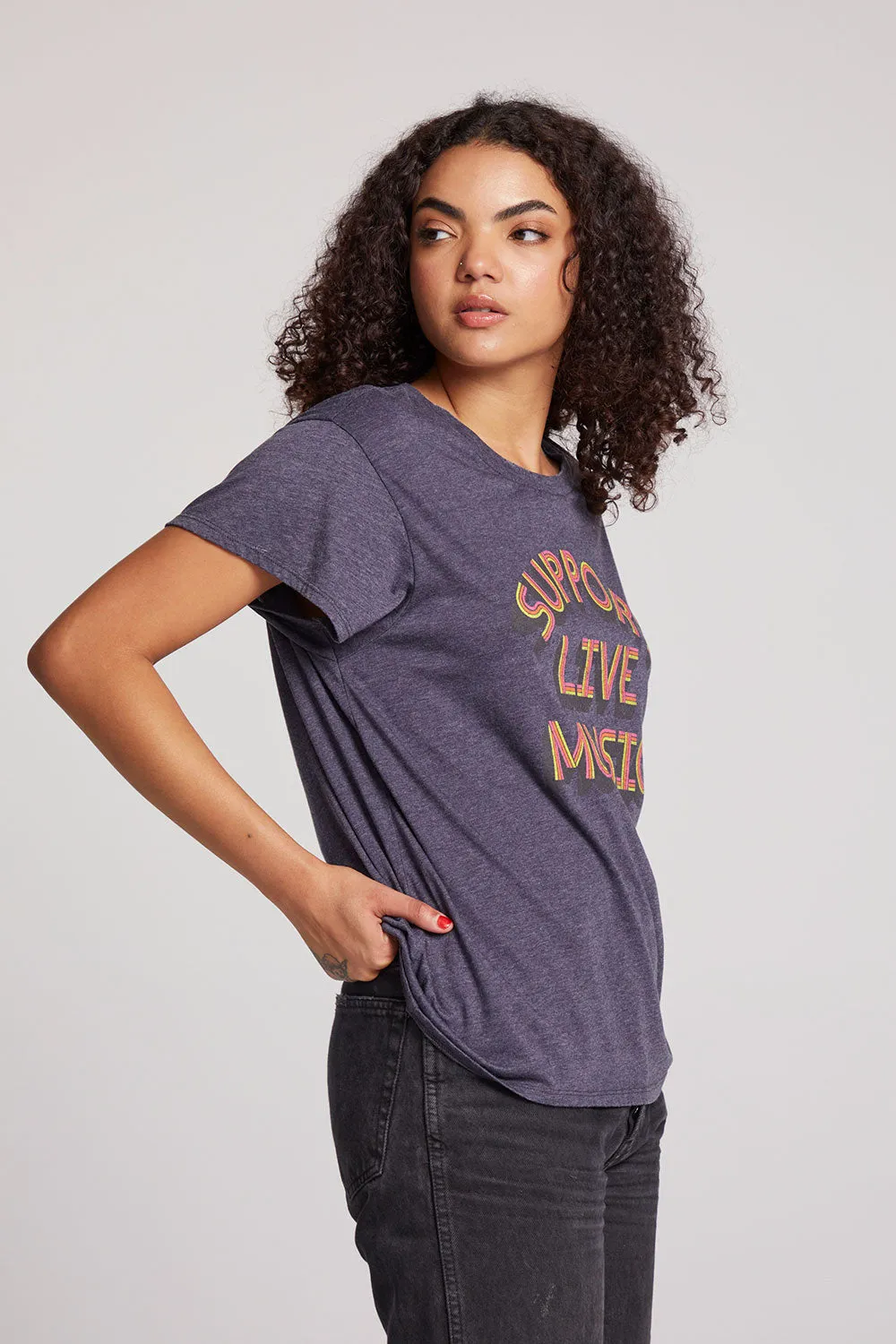 Support Live Music Tee sold by Chaser product image thumbnail 2